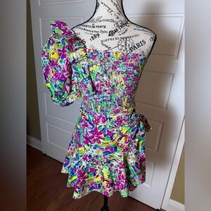 Zara Floral Two Piece Skort Set